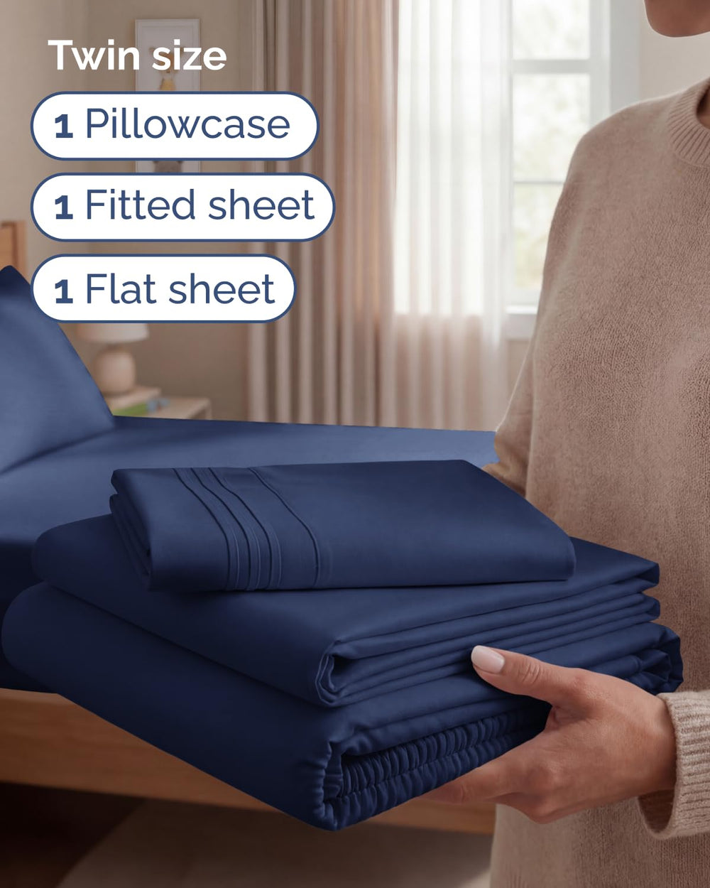 CGK Unlimited flat sheet spread to show full twin size and coverage