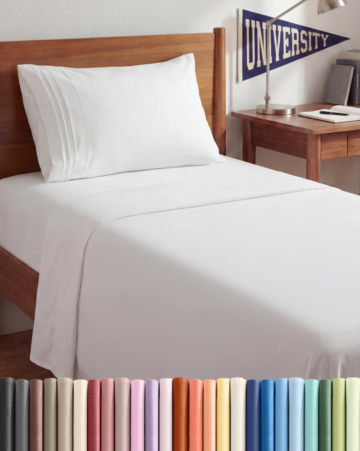 CGK Unlimited empaque frontal del juego Twin XL blanco mostrando contenido