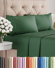 CGK Unlimited front packaging showing emerald king sheet set and easy storage benefit