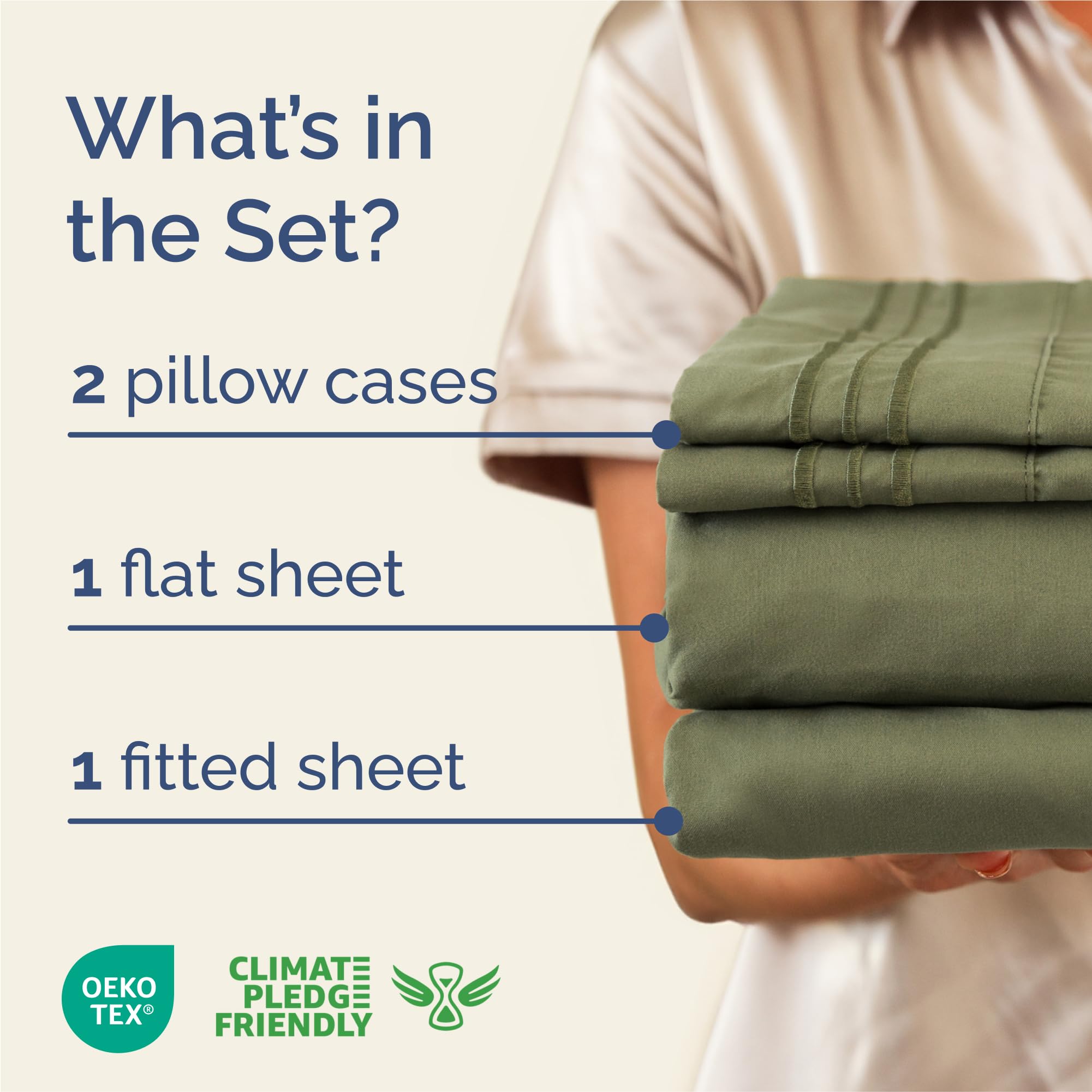 Close-up of CGK Unlimited brushed microfiber texture showing silky softness benefit