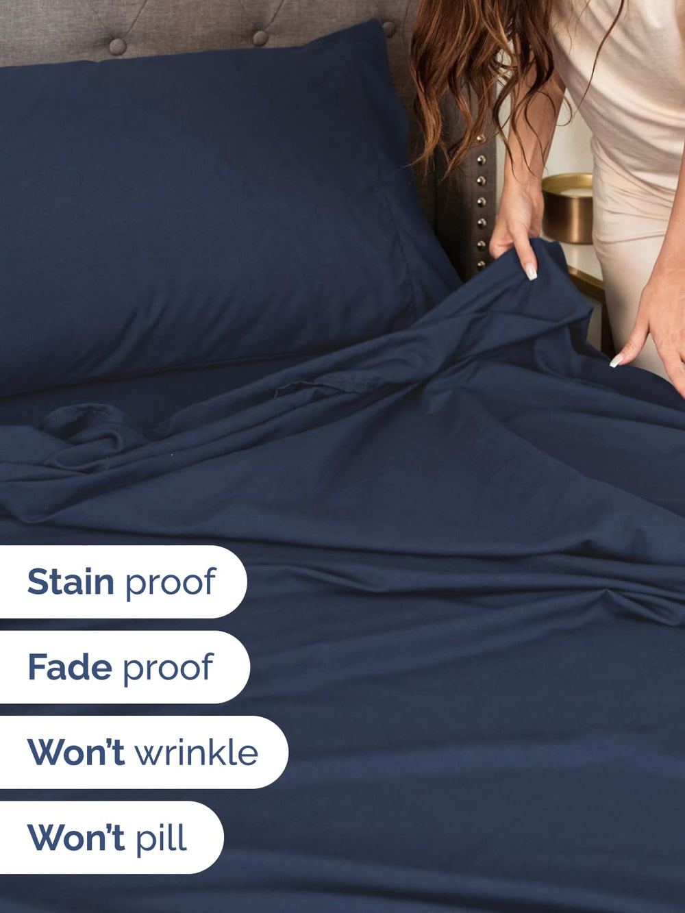 CGK Unlimited pillowcase detail with enclosure demonstrating secure pillow protection