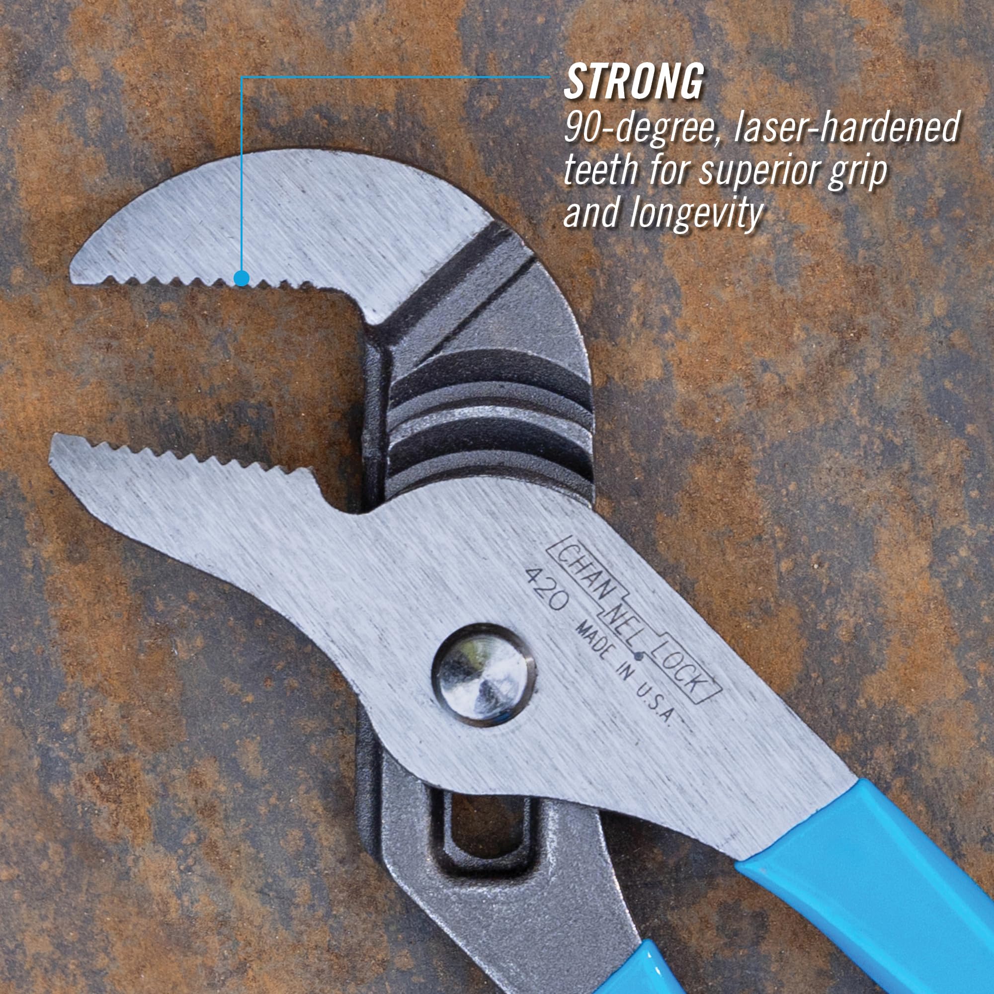 Channellock borde reforzado para mayor resistencia y durabilidad