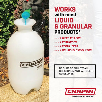 CHAPIN close-up of adjustable nozzle offering spray pattern control