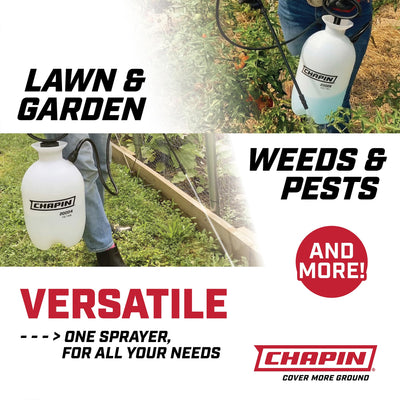 CHAPIN sprayer in use treating garden beds for easier spot applications