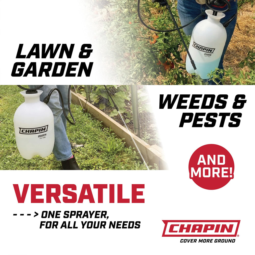 CHAPIN sprayer in use treating garden beds for easier spot applications