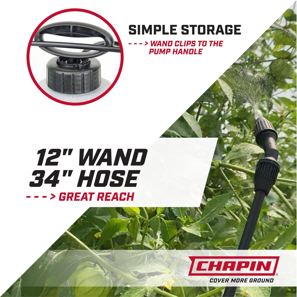 CHAPIN sprayer in use watering plants and applying treatments efficiently