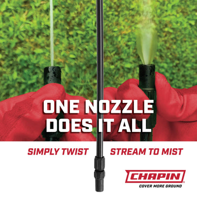 CHAPIN translucent tank showing fluid level visibility for accurate filling