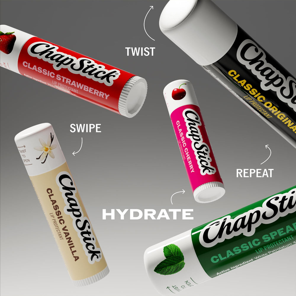 ChapStick dentro de un neceser listo para viaje y uso continuo