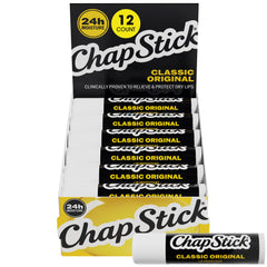 ChapStick pack frontal mostrando las 12 barras y facilidad de uso