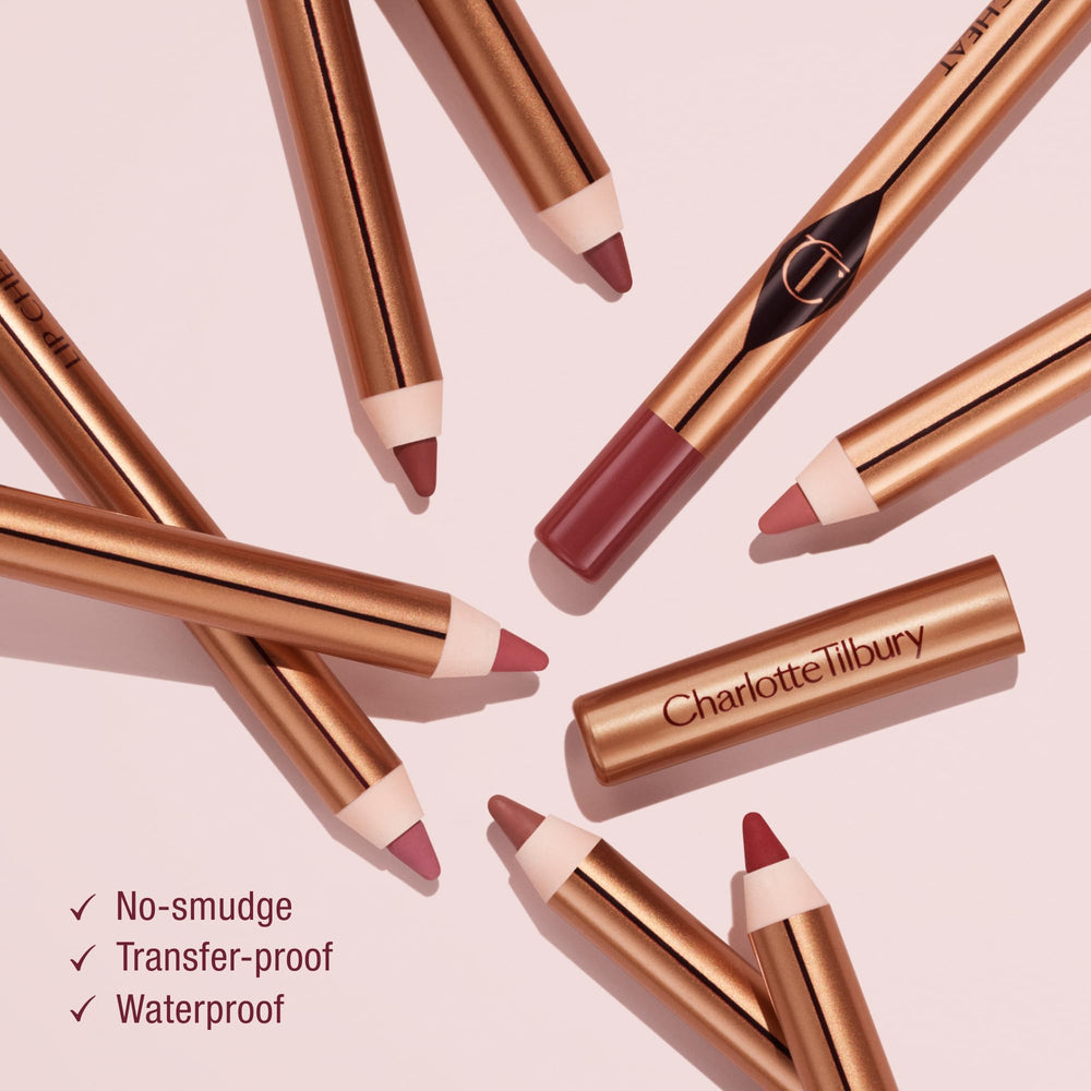 Charlotte Tilbury aplicación antes y después evidenciando mayor definición y volumen