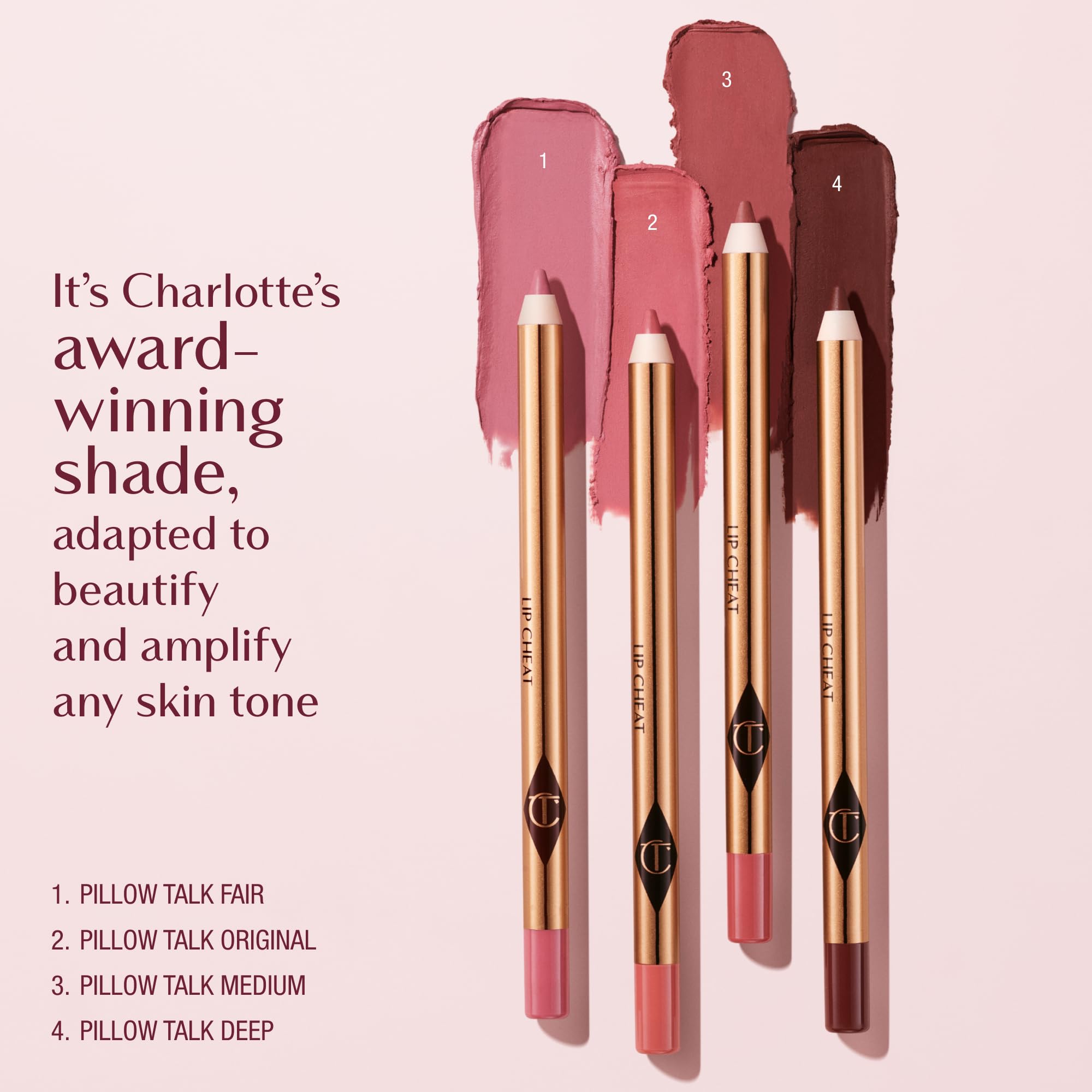 Empaque Charlotte Tilbury con etiqueta legible garantía de producto auténtico