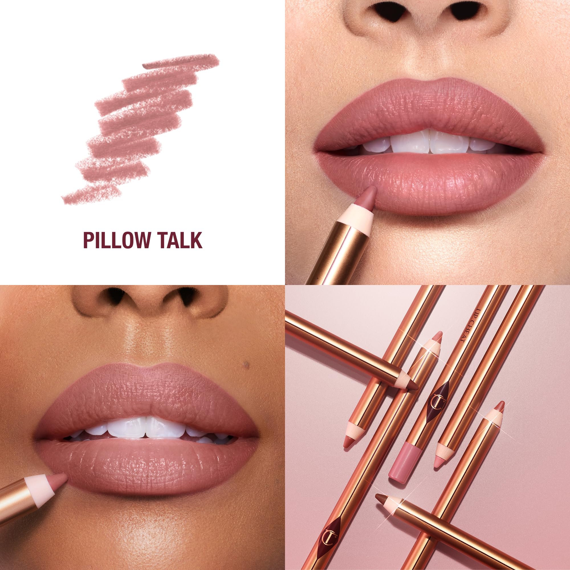 Charlotte Tilbury textura del trazo cercano que muestra color intenso y aplicación suave