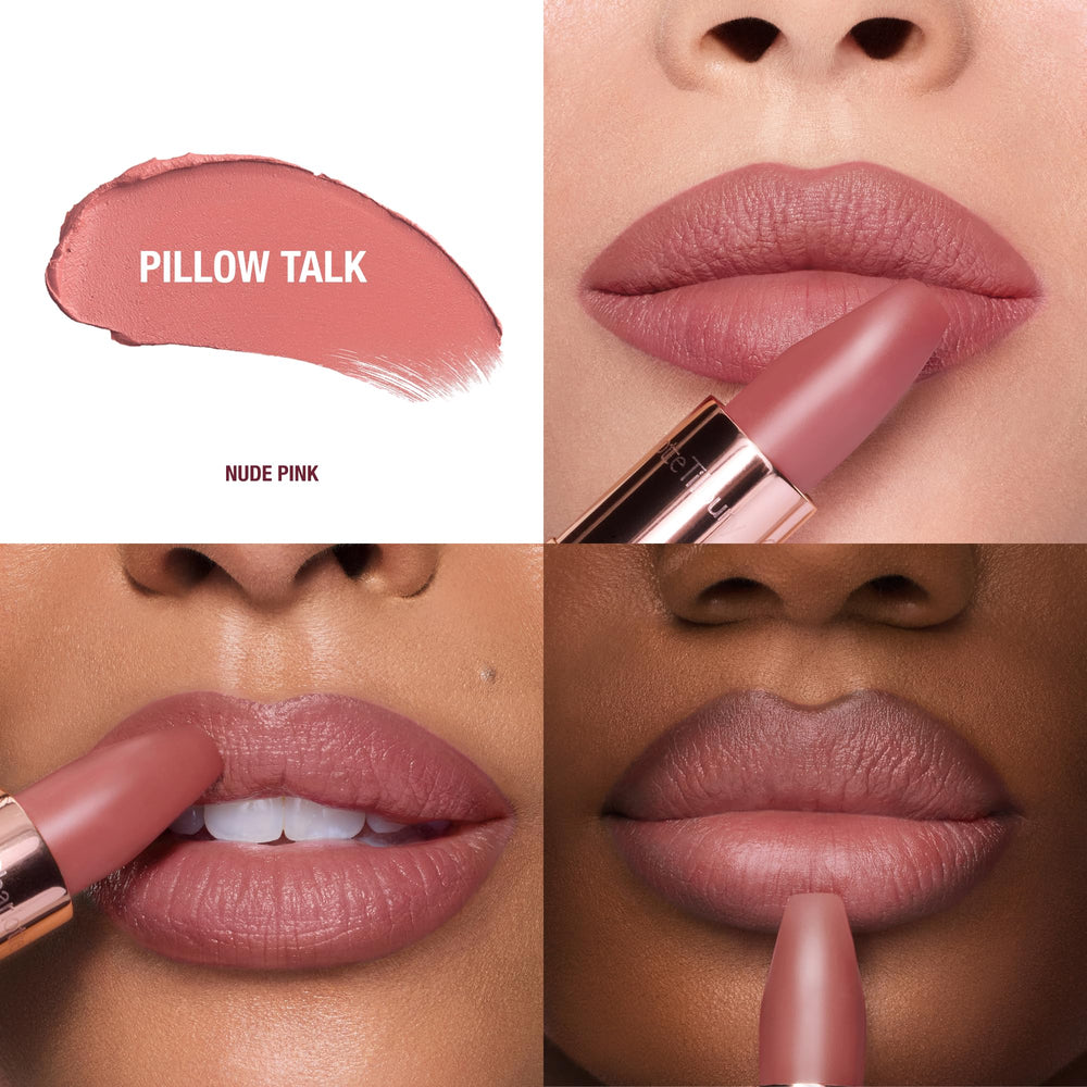 Charlotte Tilbury primer plano de la bala con ángulo cuadrado para precisión