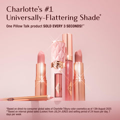 Charlotte Tilbury textura cremosa del labial mostrando acabado suave