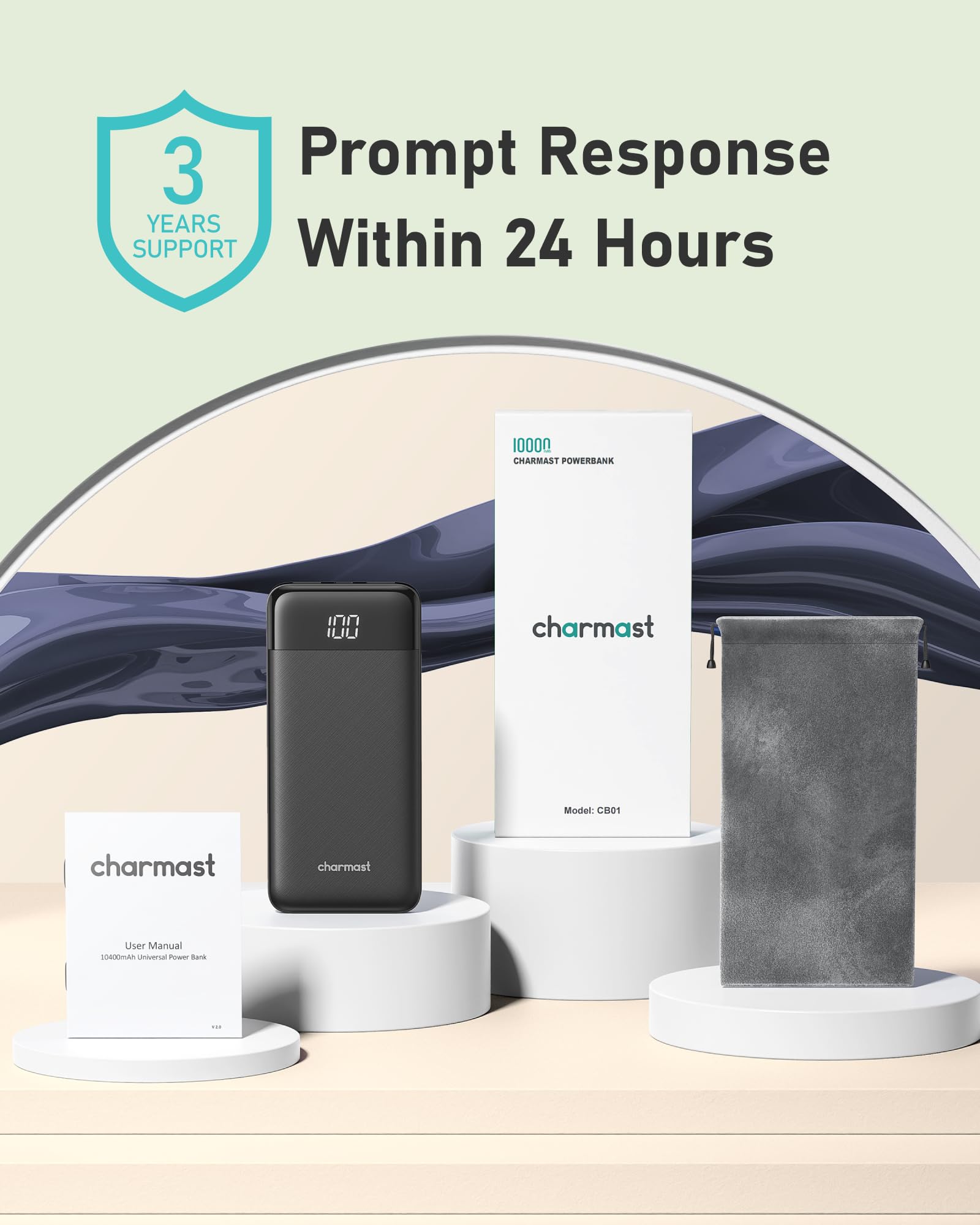 charmast power bank en un entorno de viaje mostrando compatibilidad global