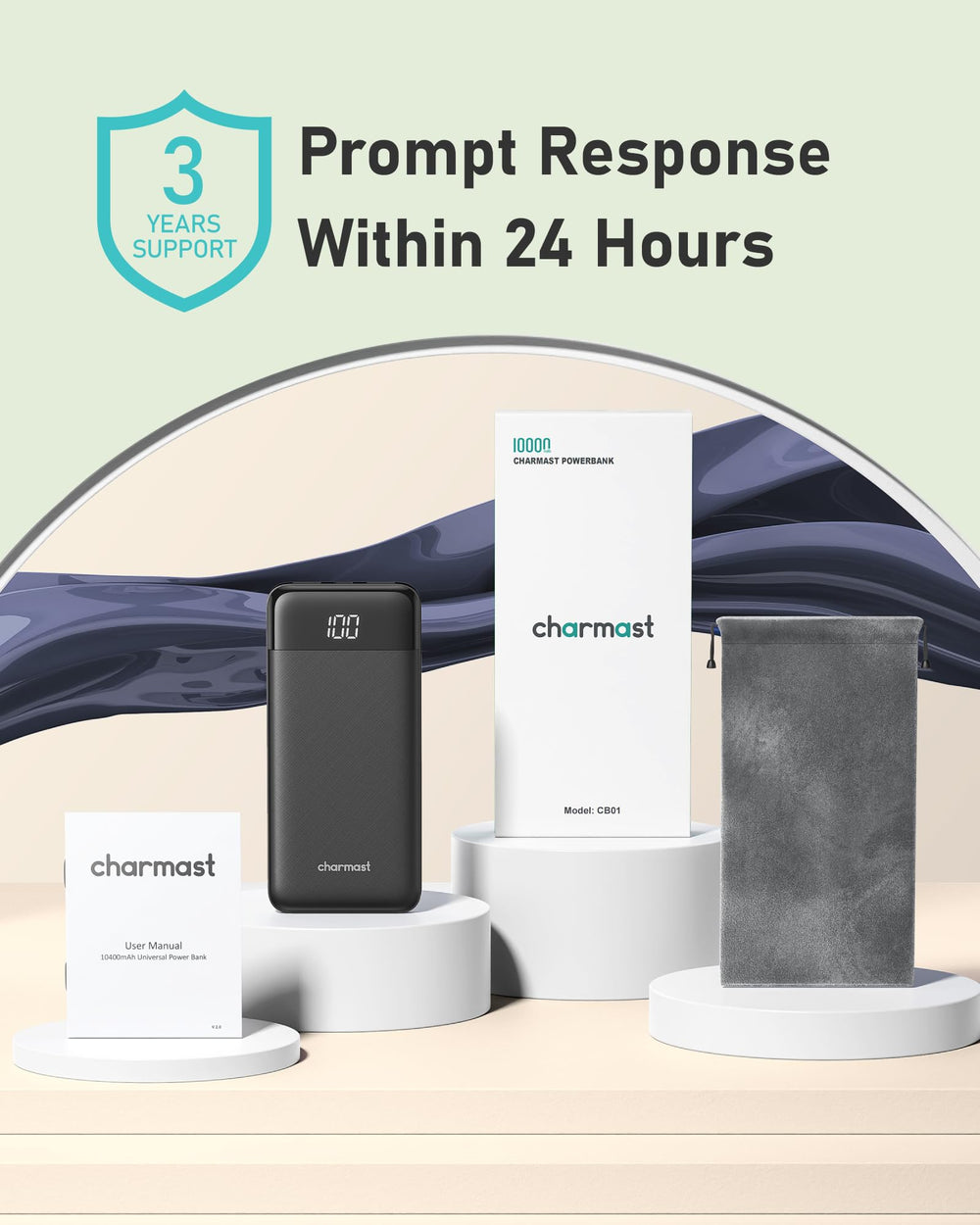 charmast power bank en un entorno de viaje mostrando compatibilidad global
