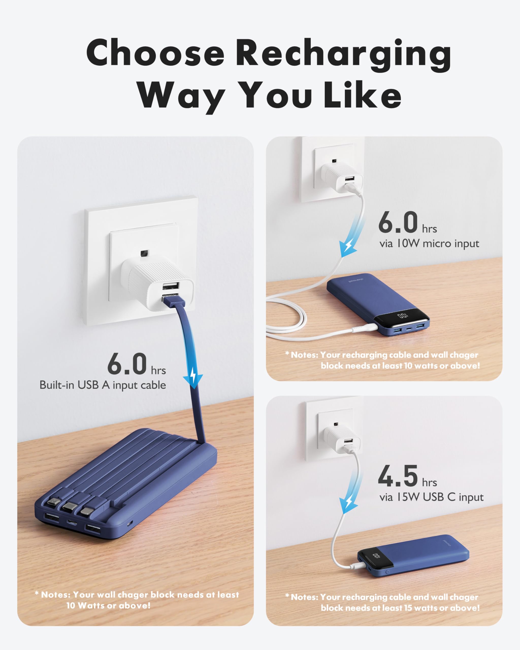 charmast power bank en manos demostrando portabilidad y uso diario