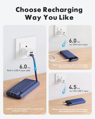 charmast power bank en manos demostrando portabilidad y uso diario
