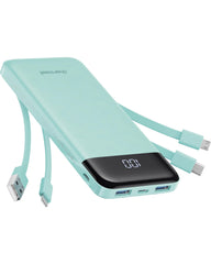 charmast frontal del power bank mostrando diseño compacto y fácil transporte