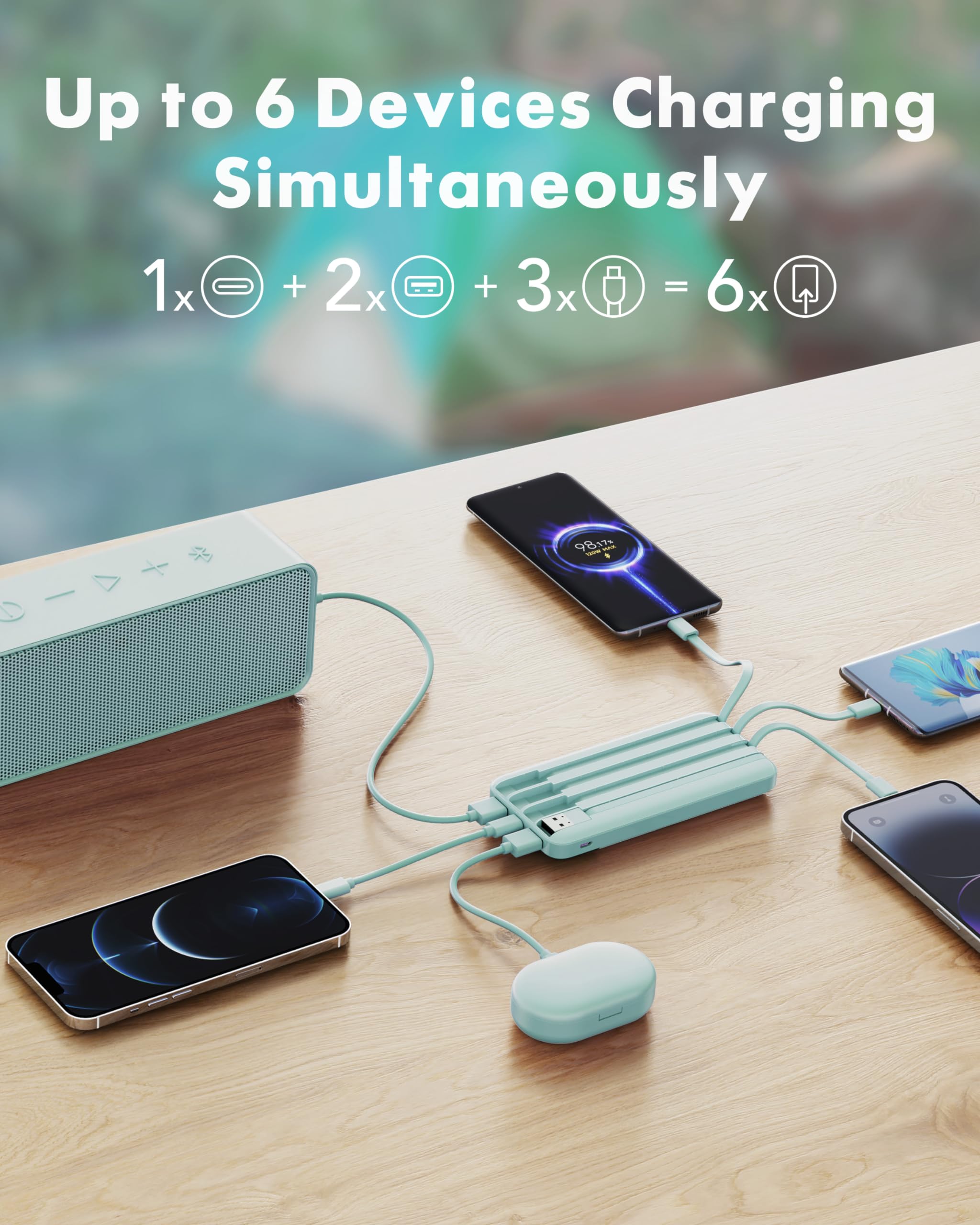 charmast power bank en mano mostrando escala y comodidad de uso diario