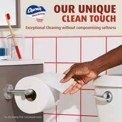 Charmin close-up de fibras que explica mayor resistencia húmeda