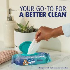 Charmin detalle de tapa resellable que conserva humedad y frescura