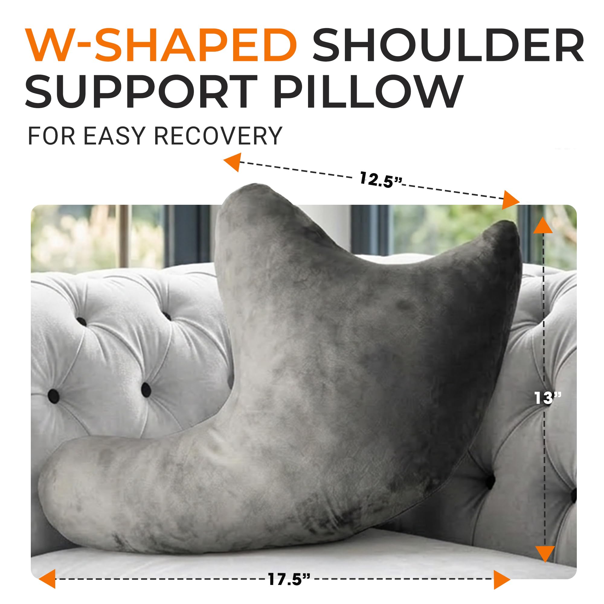 Cheer Collection pillow supporting side-sleeper arm for calmer rest