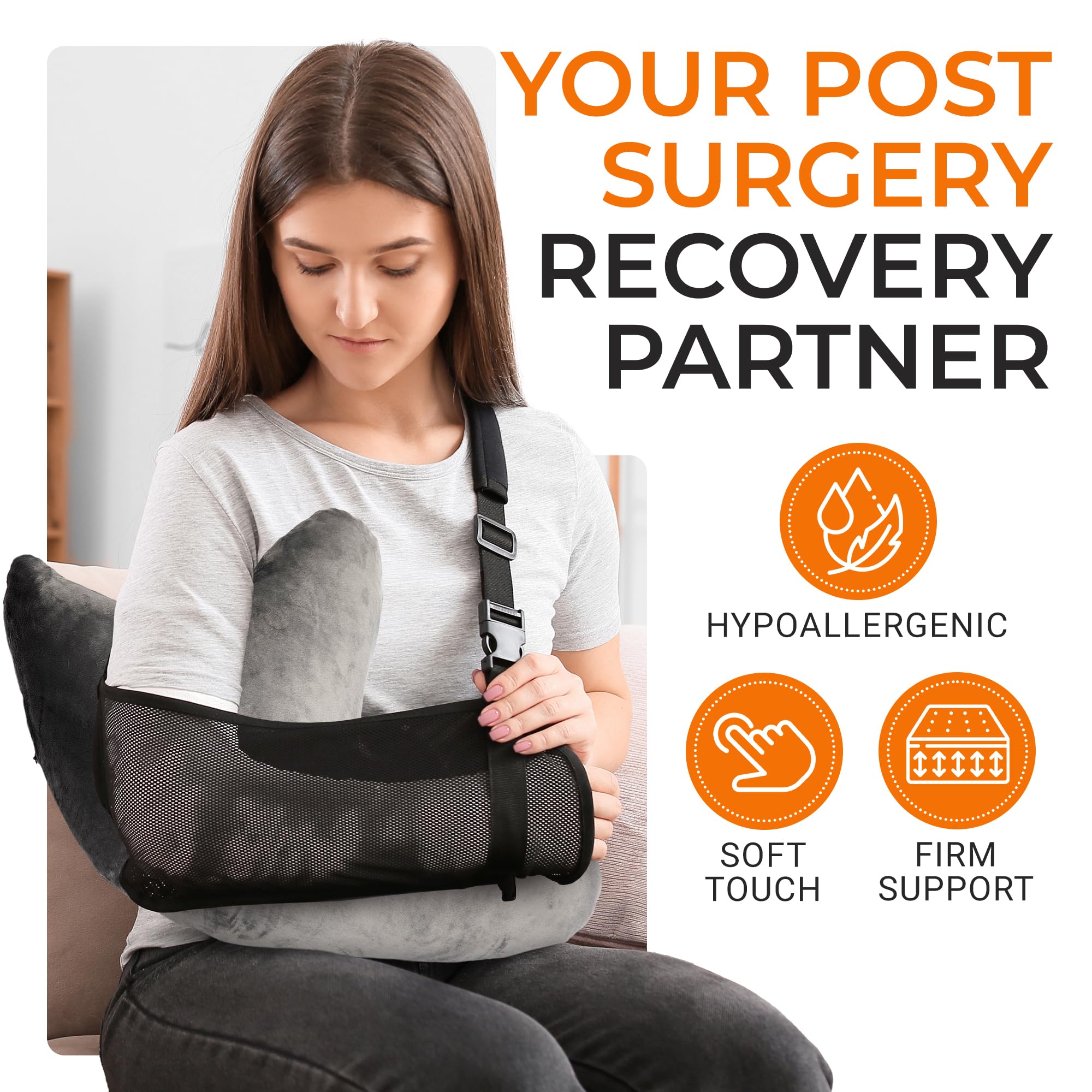 Cheer Collection close-up of W-shaped contour providing targeted arm support
