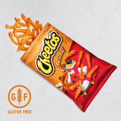 Cheetos primer plano del recubrimiento de queso real y sabor intenso