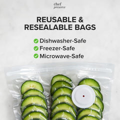Chef Preserve bolsa sellada con carnes frescas, bloqueo de olores
