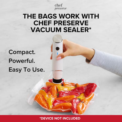 Chef Preserve bolsa usada en sous vide, cocción precisa y segura