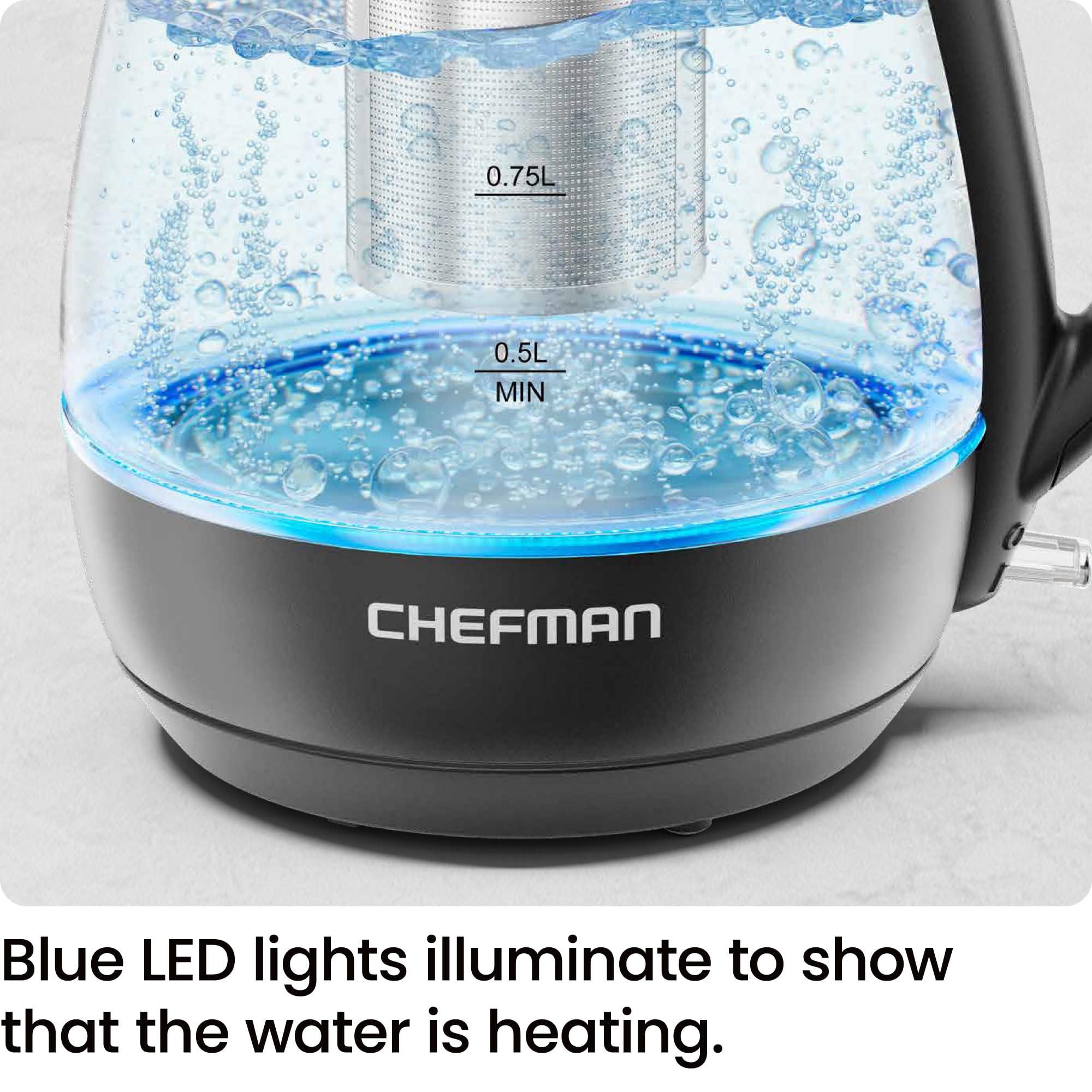 Chefman vista superior con tapa removible que facilita limpieza rápida