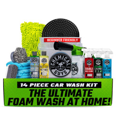 Chemical Guys vista frontal del kit Arsenal Builder con todos los productos, solución completa