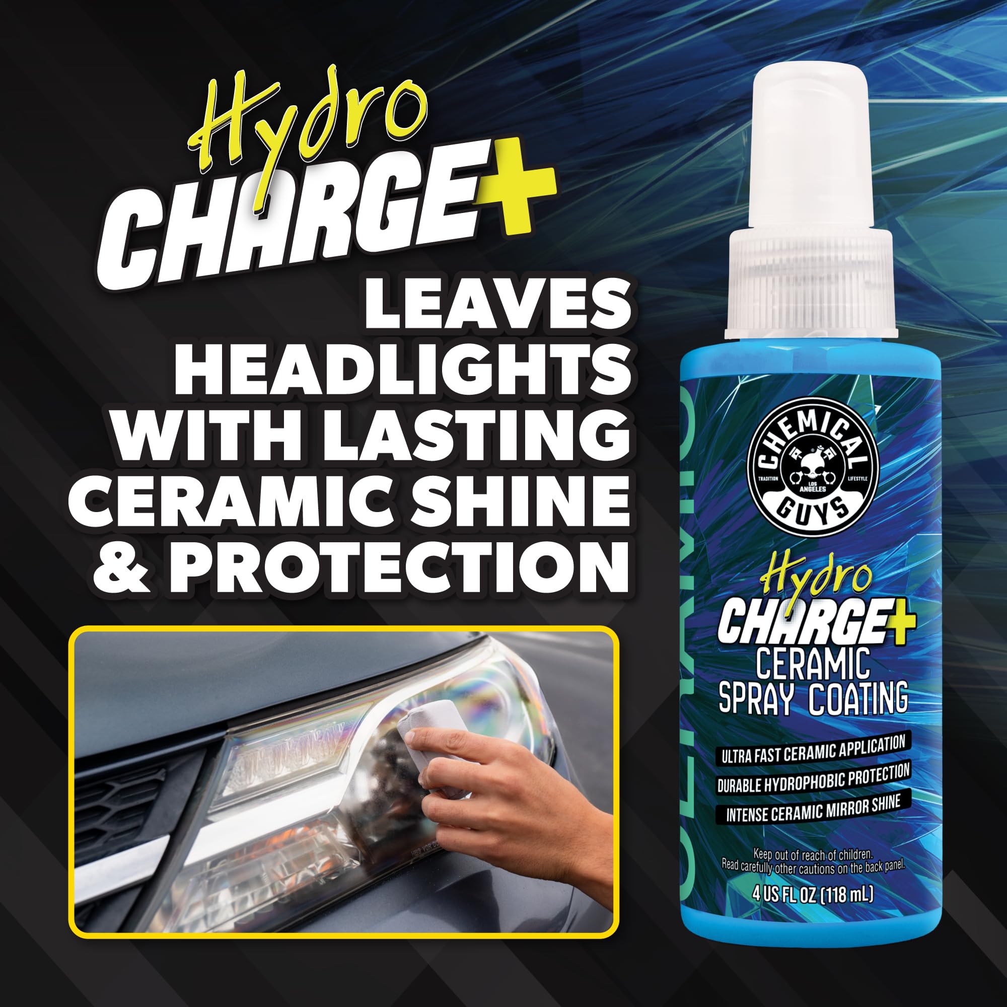 Chemical Guys HydroCharge spray que ofrece protección cerámica hidrofóbica