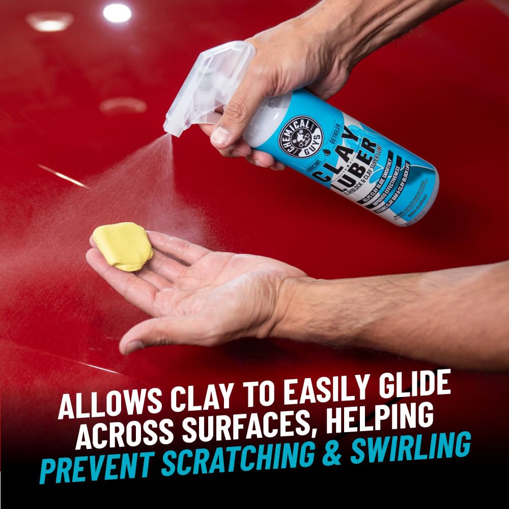 Chemical Guys lubricante en uso sobre pintura protegiendo contra microarañazos