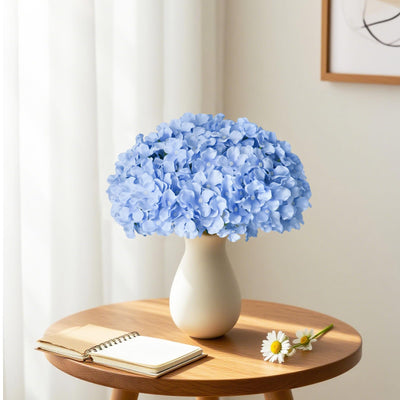 Cherica wreath and garland using hydrangea blooms for versatile home decor