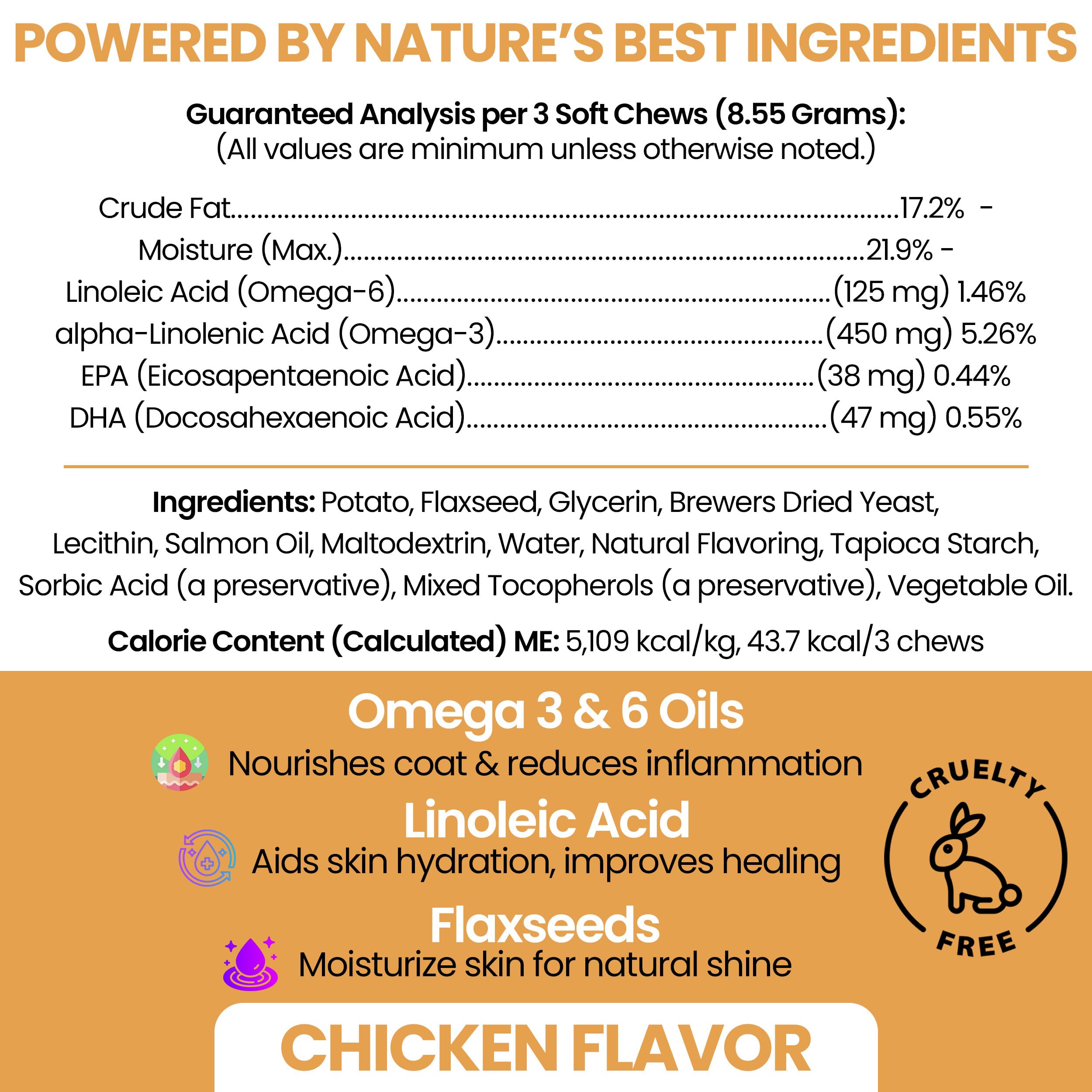 Chew + Heal Labs primer plano masticable textura blanda y fácil masticación