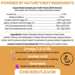 Chew + Heal Labs primer plano masticable textura blanda y fácil masticación