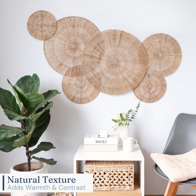CHI AN HOME textura del yute iluminada para sensación natural acogedora