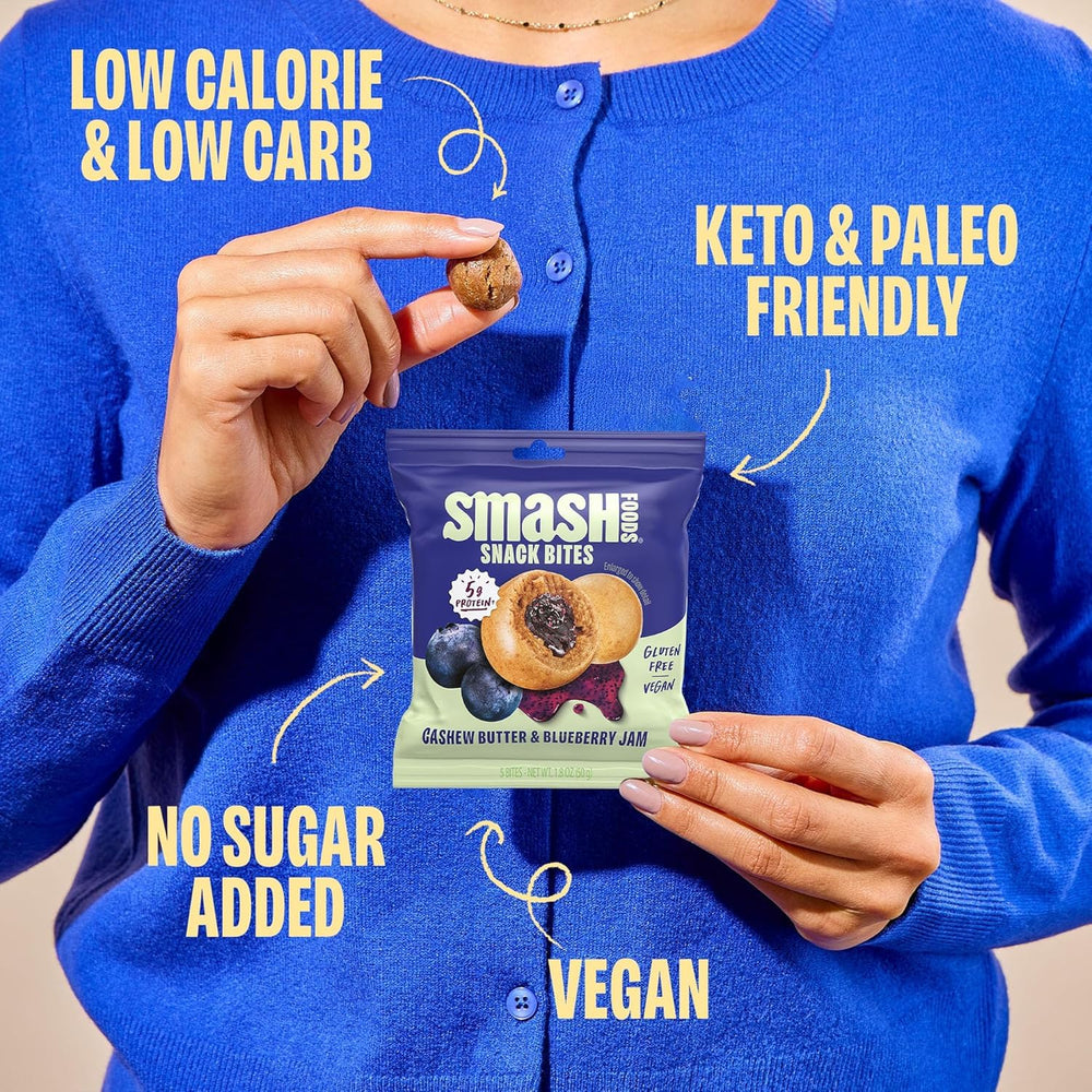 Chia Smash etiqueta nutricional visible con información de proteínas