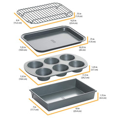 Chicago Metallic baking pan top view demonstrating even surface for consistent browning
