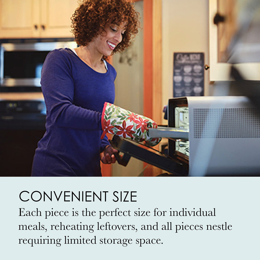 Chicago Metallic nested storage arrangement compactly saving space in small cabinets