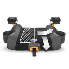 Chicco GoFit Plus contoured seat close-up with double foam for added comfort benefit