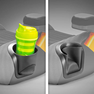 Chicco GoFit Plus folded cup holder demonstrating space-saving and convenience benefit