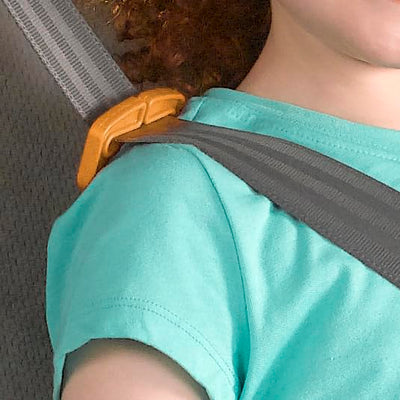 Chicco GoFit Plus removable fabric shown off for easy machine-wash care benefit