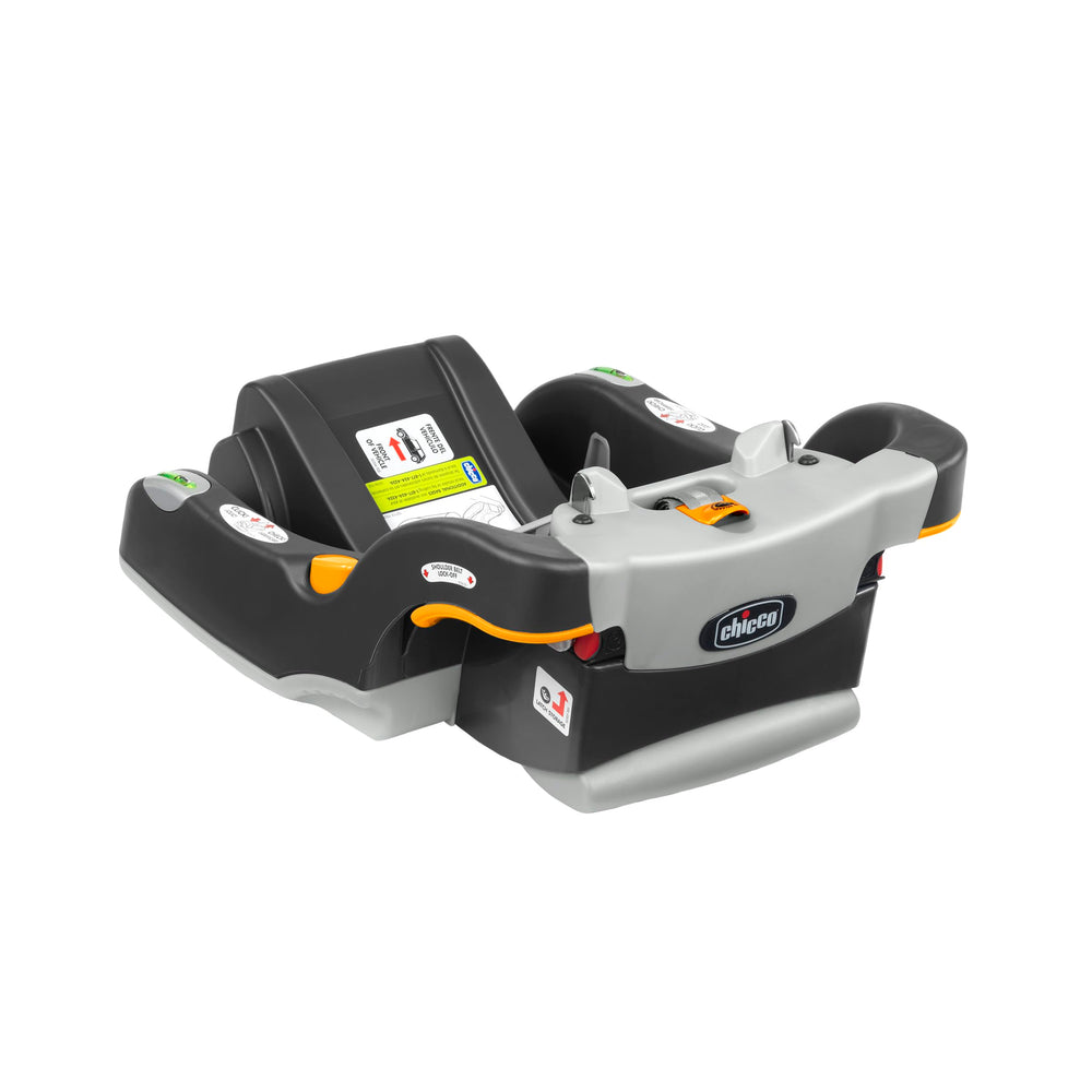 Chicco KeyFit base smooth underside protecting vehicle seats from dents and scratches