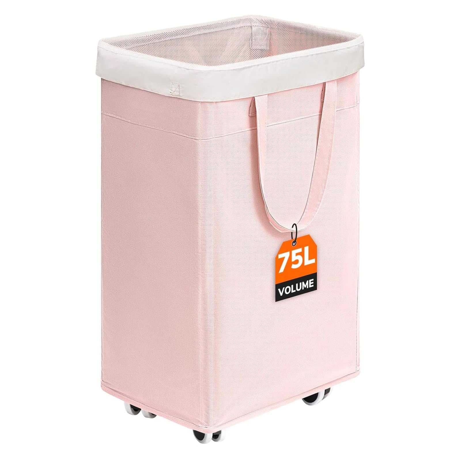 CHICVITA cesta frontal rosa mostrando capacidad y diseño práctico