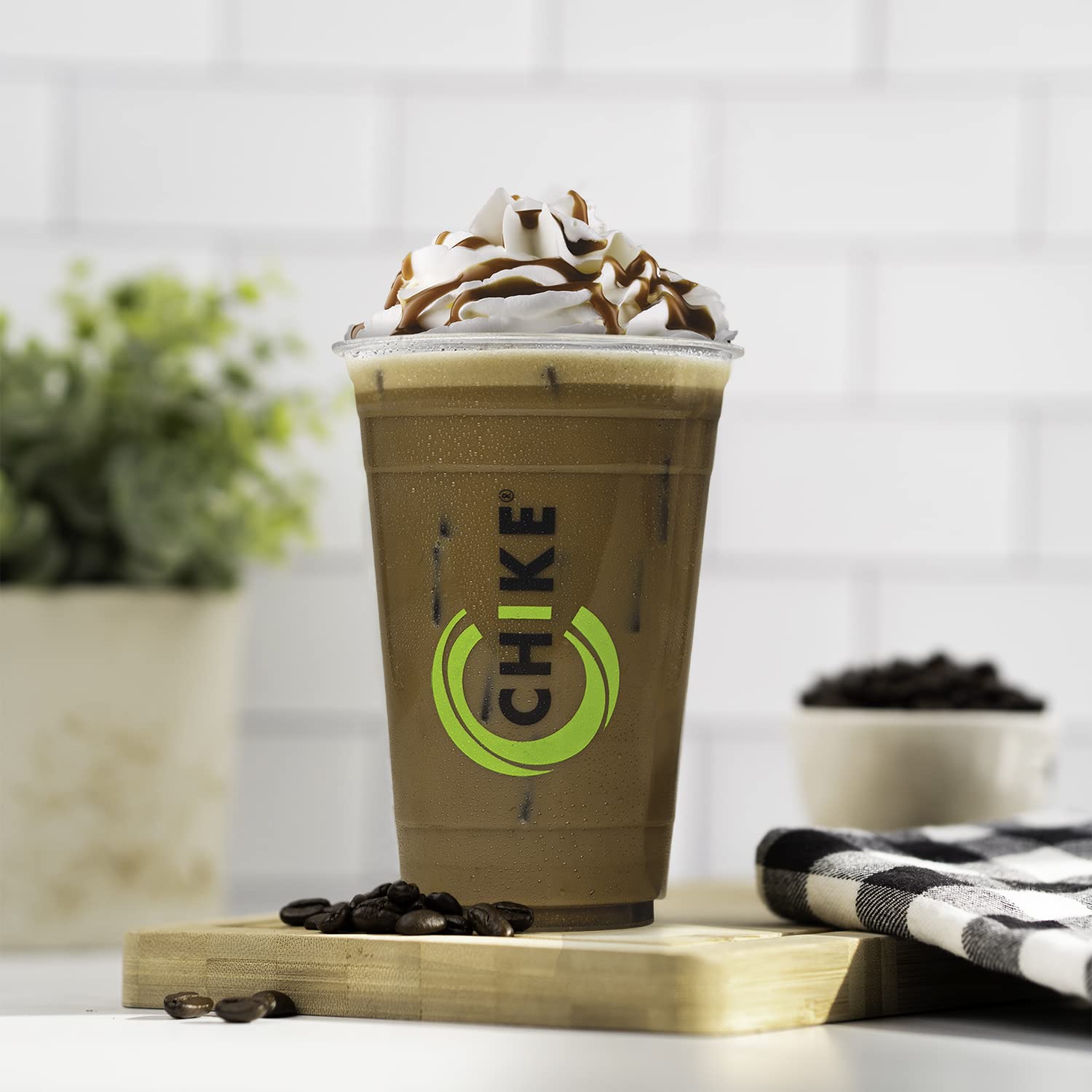 CHIKE bebida mocha en desayuno saludable y rutina activa