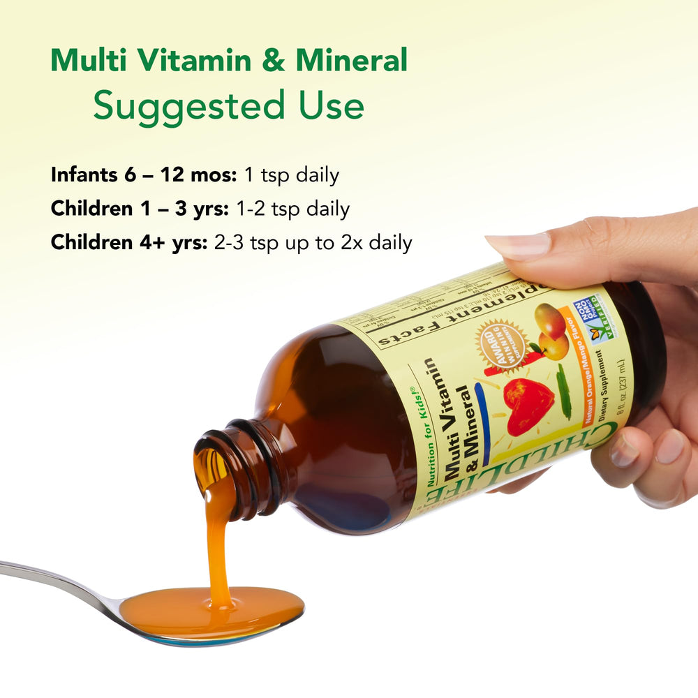 CHILDLIFE ESSENTIALS botella en mesa familiar, uso cotidiano seguro
