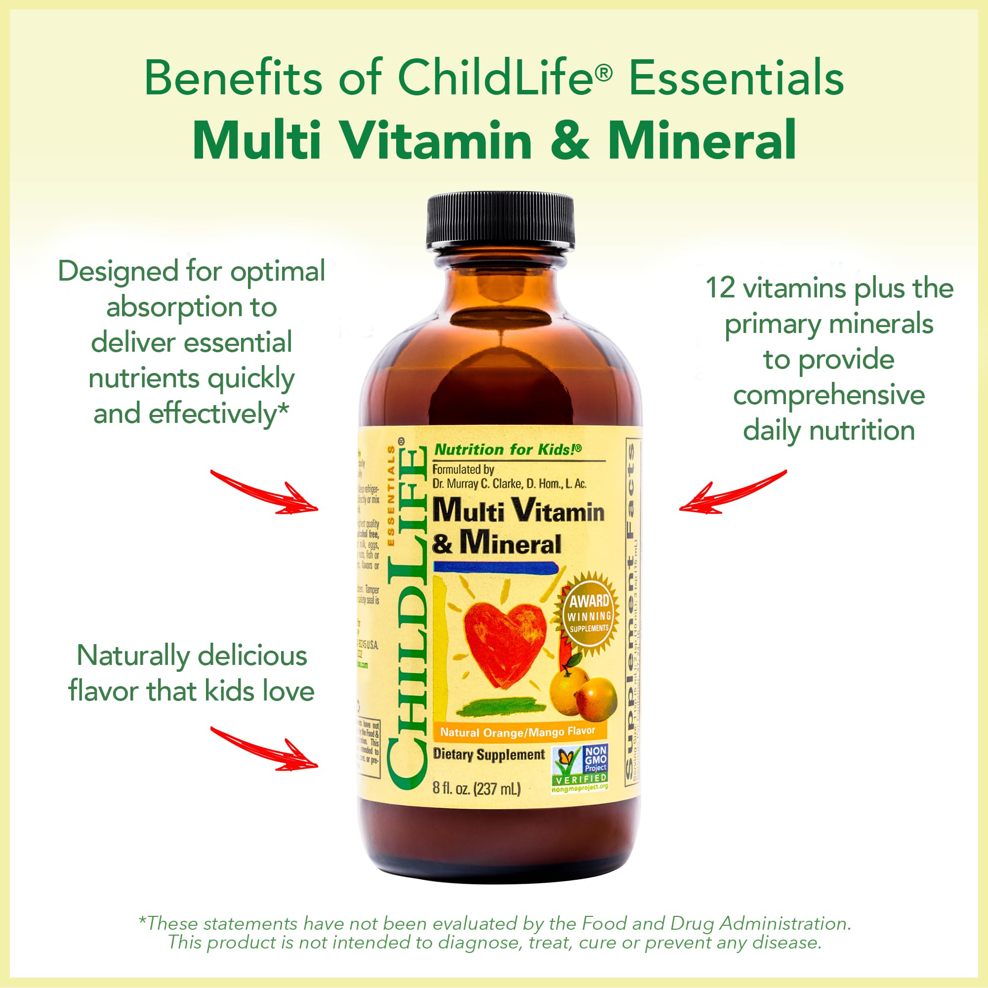 CHILDLIFE ESSENTIALS botella junto a regla para comparar tamaño práctico